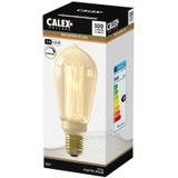 Calex Crown Series LED Lamp - E27 - Rustiek Lichtbron Goud - 3.5W - Dimbaar