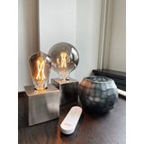 Calex LED Filament Lamp - Globe 9,5cm - E27 - Lichtbron Natural - Dimbaar - Warm Wit licht - 4W