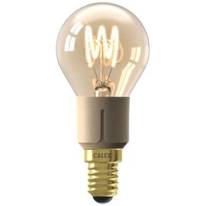 Calex LED lamp E14 | Kogel P45 | Filament | Goud | 2100K | 3-staps dimbaar | 4W (25W)
