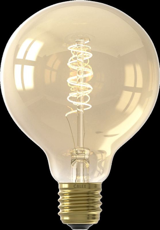 Calex LED Lamp - E27 - 3 Staps Dimmer - Dimbaar - ST64 - Goud - Warm Wit Licht - 5.5W