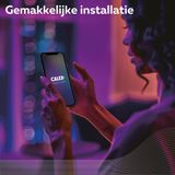 Calex Slimme Lamp - Kleurlamp set van 5 stuks - Wifi LED Verlichting - GU10 - Smart Lamp - Dimbaar - RGB en Warm Wit - 4.9W
