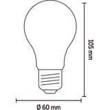 Calex - Slimme LED Lamp - Set van 3 Stuks - Wifi Filament - E27 - Goud - Dimbaar - Warm Wit Licht - 7W