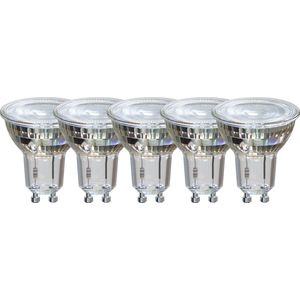 Reflector Spot - GU10 LED Lamp - Set van 5 stuks - 5W - Inbouwspot - Warm Wit Licht - Dimbaar - Voordeelverpakking