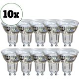 Reflector Spot - GU10 LED Lamp - Set van 10 stuks - 5W - Inbouwspot - Warm Wit Licht - Dimbaar - Voordeelverpakking