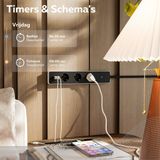 Calex - Slimme Stekkerdoos - Wit - Kunststof - WiFi Verbinding