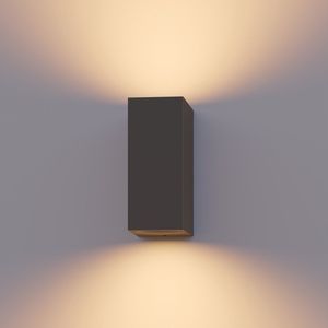 Calex - Bergamo - Wandlamp - Antraciet - Aluminium - IP54 Water- en Stofbestendig