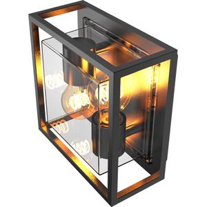 Calex - Bologna - Wandlamp - Matzwart - Aluminium - IP44