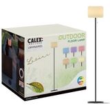 Calex - Latina - Vloerlamp - Zwart - Oplaadbaar - Draadloos - Solar - 150cm - Dimbaar - Warm Wit Licht & RGB - Waterdicht