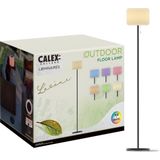 Calex - Latina - Vloerlamp - Zwart - Oplaadbaar - Draadloos - Solar - 150cm - Dimbaar - Warm Wit Licht & RGB - Waterdicht