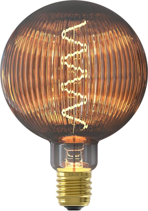 Calex Pulse Nantes LED Lamp - E27 - Filament Lichtbron - Warm Wit Licht - Rookglas