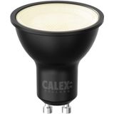 Calex - GU10 LED Spot, Dag en Nacht Sensor, 4W, Warm Wit Licht (2700K), Zwart, Energiezuinige Binnen- en Buitenverlichting