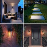 Calex - GU10 LED Spot, Dag en Nacht Sensor, 4W, Warm Wit Licht (2700K), Zwart, Energiezuinige Binnen- en Buitenverlichting