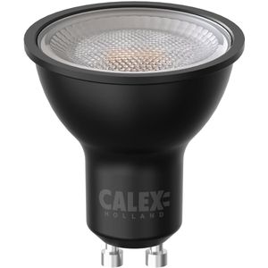 Calex - GU10 LED Spot, Dag en Nacht Sensor, 4W, Warm Wit Licht (2700K), Zwart, Energiezuinige Binnen- en Buitenverlichting