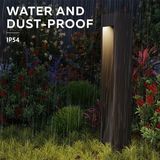Calex oplaadbare solar tuinpaal | Ivrea | 2000K + 2700K | 50 lumen | IP54 | 2W | Zwart