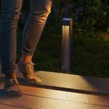 Calex oplaadbare solar tuinpaal | Ivrea | 2000K + 2700K | 50 lumen | IP54 | 2W | Zwart