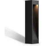 Calex oplaadbare solar tuinpaal | Ivrea | 2000K + 2700K | 50 lumen | IP54 | 2W | Zwart