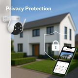 Calex - Smart PTZ Camera - Beveiligingscamera - Wit - 2K Resolutie