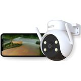 Calex - Smart PTZ Camera - Beveiligingscamera - Wit - 2K Resolutie