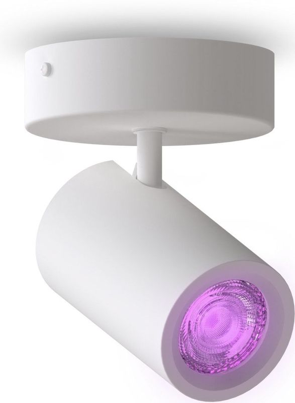 Calex - Smart Plafondlamp - Wit - 1-Lichts - Slimme Opbouwspot - Rond