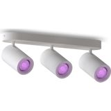 Calex Smart Plafondlamp - 3-Lichts - Slimme Opbouwspot - Ovaal - Wit