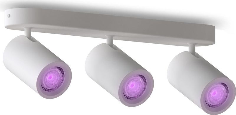 Calex Smart Plafondlamp - 3-Lichts - Slimme Opbouwspot - Ovaal - Wit