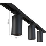 Calex - Railverlichting - Zwart - GU10 - 6 Spots