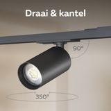 Calex - Railverlichting - Zwart - GU10 - 6 Spots