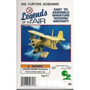 Bouwpakket Vliegtuig Curtiss 18x26 cm