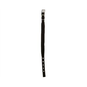 Nylon halsband dubbel zwart 25mm breed 65 cm lang