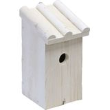 Nestkast/vogelhuisje hout wit voor mezen 14 x 16 x 27 cm - Mezenkasten