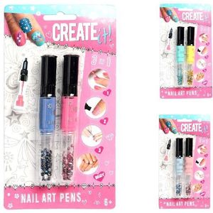 Create It! Nagellak Versierpennen 2 Stuks Mint/roze