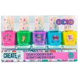 Create It! Nagellakset - 5 Stuks - Roze, Paars, Appelgroen, Hemelsblauw, Geel - 8 ml