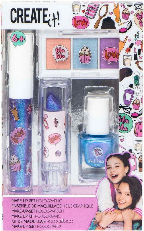 Create it! - Make-up Set Holographic - 4-delig