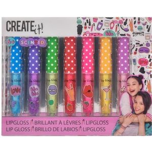 Create It! - Lipgloss met Glitter & Geur 7-delig display Sets 1 stuk