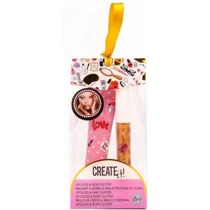 Create It! Lipgloss En Bodyglitter 13 X 6,5 X 3 Cm Goud 2-delig