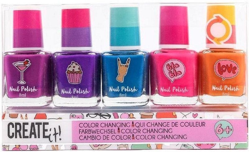 Create It! Nagellak Color Changing 5-delig