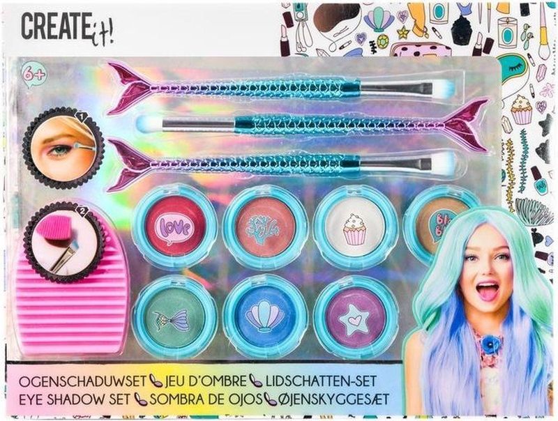 CREATE IT - Zeemeermin Oogschaduwset - Meer kleuren - 11-delig