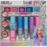 Create it! - Make-up Set - 7-Delig - Glitter Zeemeermin - Kleurrijke Look
