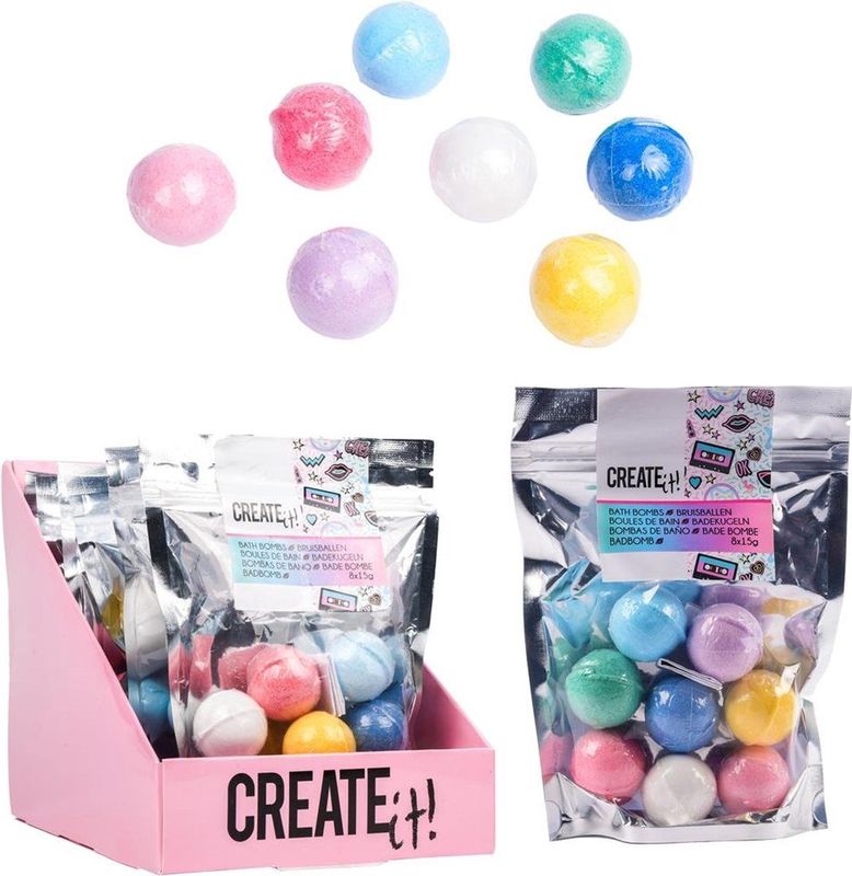 Create It! - Bruisballen - Multicolor - Plantaardig - 8 Stuks
