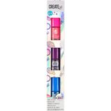 Create It! Nagellak Meisjes 10 Ml Blauw/paars/groen 3 Stuks