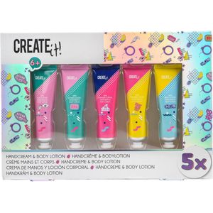 Create It! - Poptastic - Handcrème en Bodylotion Set - Multicolor - 5-delig