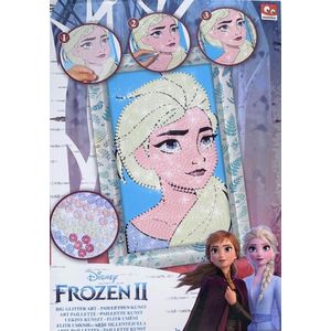 Frozen - Glitter Art - Elsa - Daimond Pailletten -  Lijst - Frozen ll - Disney