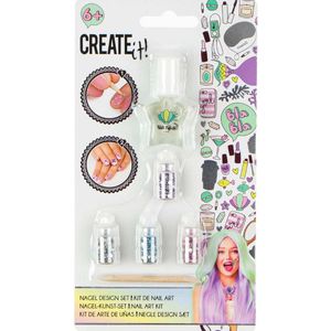 Create It! - Nagelversierset - Meisjes - 6-delig - Transparant - Kunststof