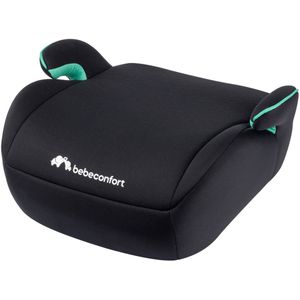 Bebeconfort Manga i-Safe, Zitverhoger Auto, 6-12 jaar, 128-150 cm, Kinderautostoel, Compact & Lichtgewicht (<1 kg), Eenvoudige Installatie met Gordel, Volledig Gevoerd en Zacht, Full Black