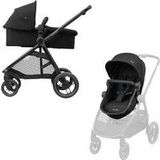 Maxi-Cosi Zelia³ kinderwagen - Essential Black (zwart frame + zwart leer)