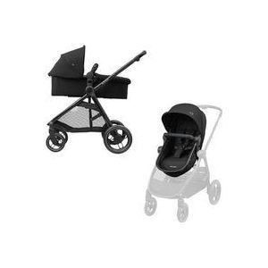 Maxi-Cosi Zelia³ kinderwagen - Essential Black (zwart frame + zwart leer)