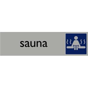 Informatiebord | Sauna | 165 x 44 mm