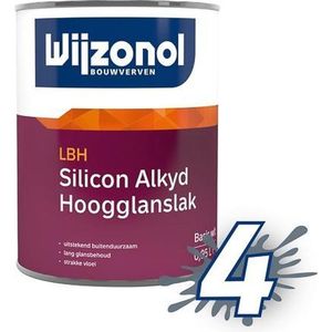 Wijzonol LBH Silicon Alkyd Hoogglanslak | 1 Liter - Donkere kleur | Houtverf > Merken > Wijzonol