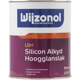 Wijzonol Lbh Silicon Alkyd Hoogglanslak 0,5 Liter 100% Wit