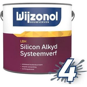 Wijzonol Silicon Alkyd Systeemverf 2,5 Liter Op Kleur Gemengd